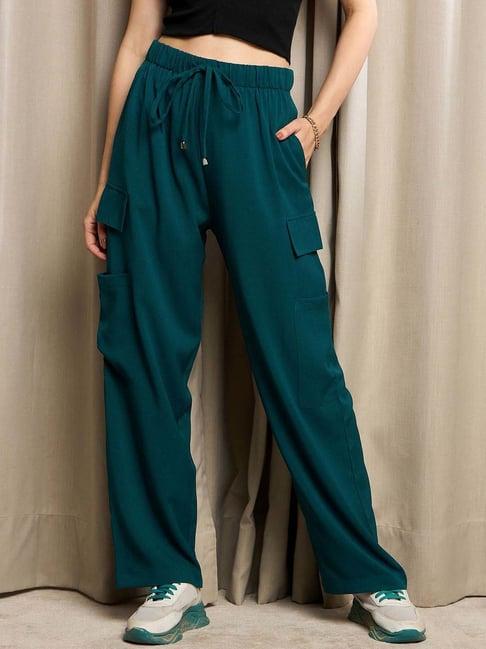 marie claire green high rise pants