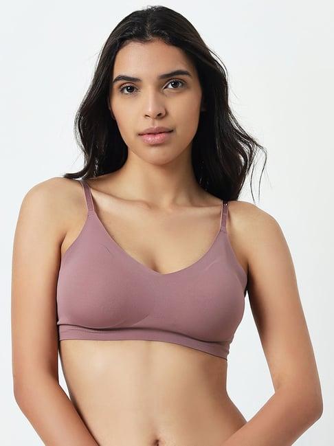 wunderlove by westside mauve invisible seam-free padded bra