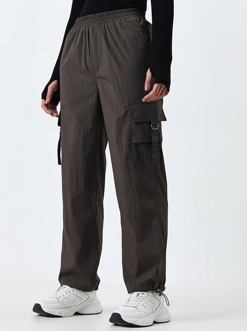 studiofit by westside olive cargo high-rise track pants