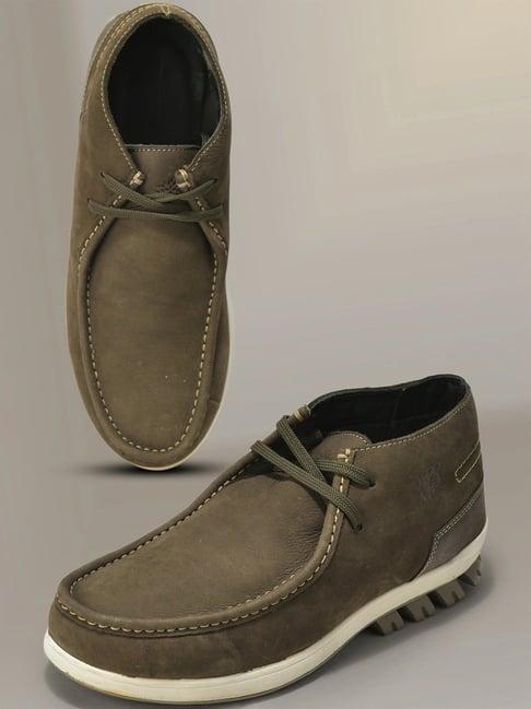 woodland men's olive chukka boots