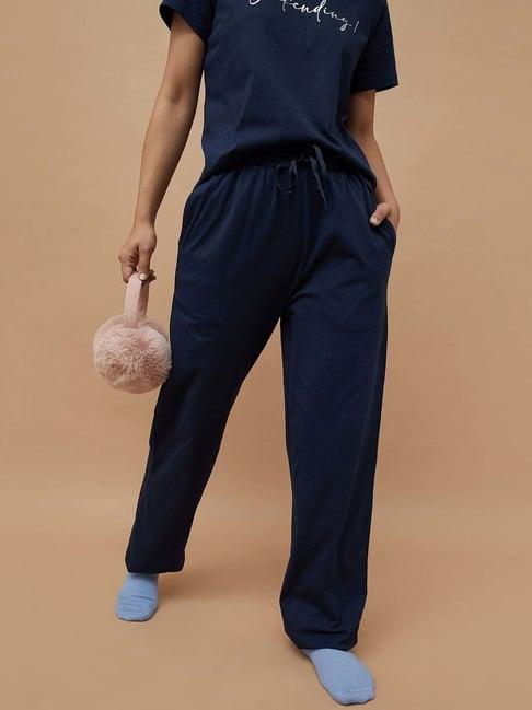 ginger by lifestyle blue cotton pyjamas