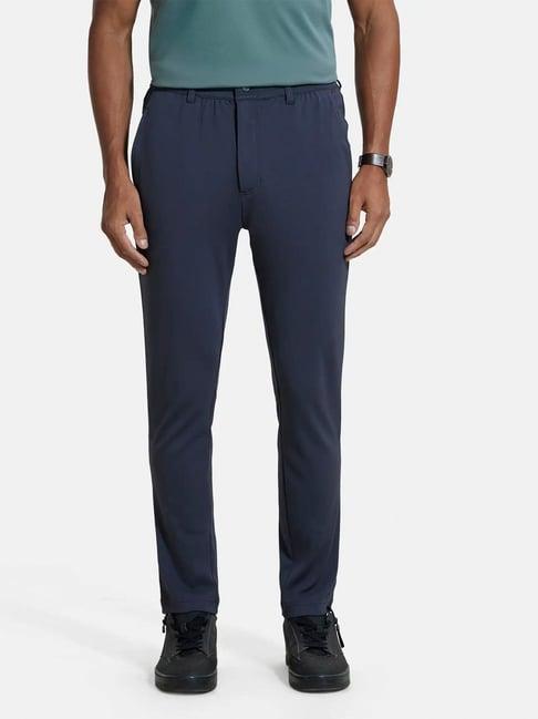 jockey blue slim fit trousers