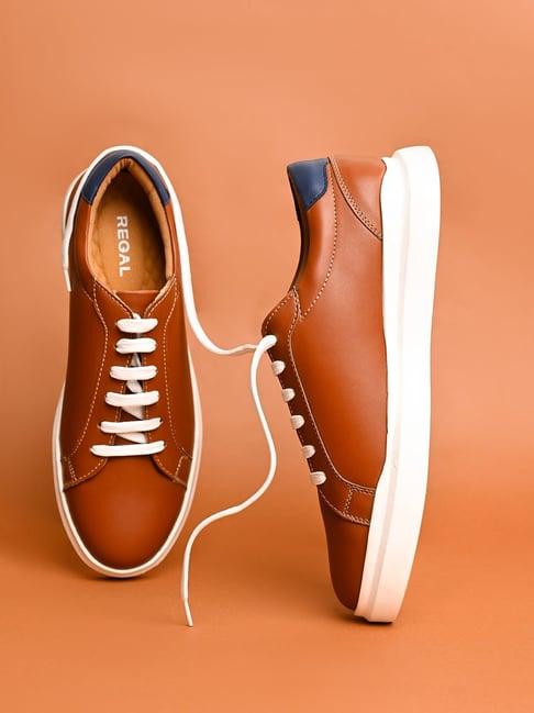 regal men's tan casual sneakers