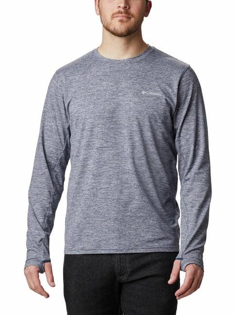 columbia grey polyester active fit t-shirt