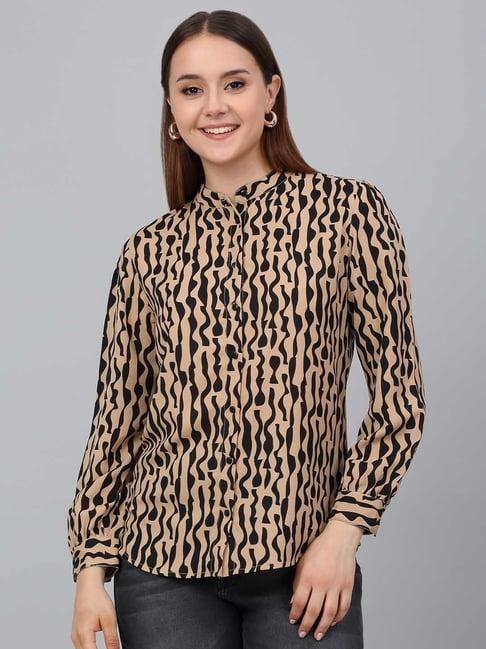 cantabil brown printed top