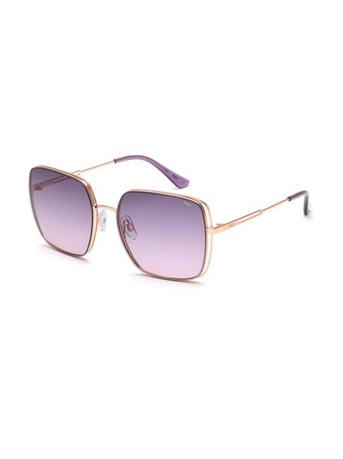 fila purple square uv protection sunglasses for women