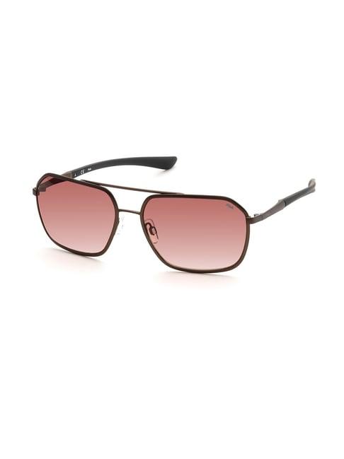 fila brown square uv protection sunglasses for men