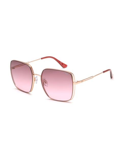 fila pink square uv protection sunglasses for women