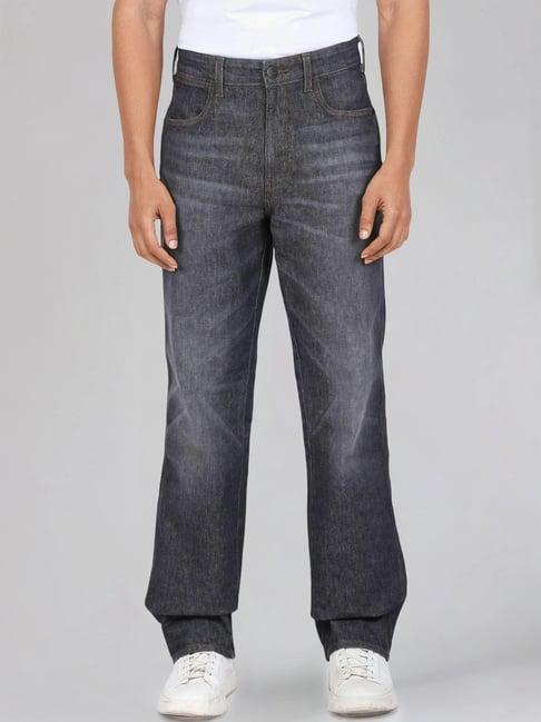 wrangler black cotton comfort fit jeans