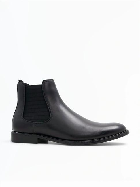 aldo men's black chelsea boots