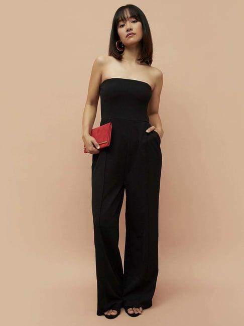 ginger by lifestyle black full length jumpsuit