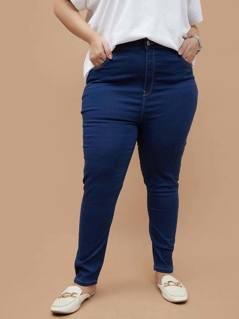 nexus by lifestyle blue cotton mid rise jeans