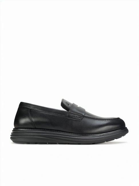 thomas crick men's black loafers