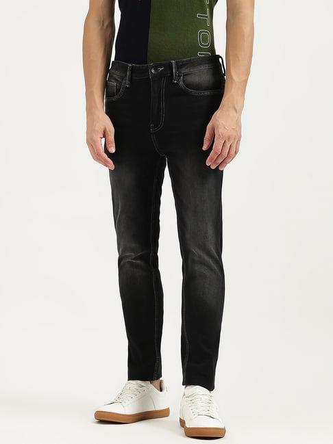 united colors of benetton black flare fit jeans