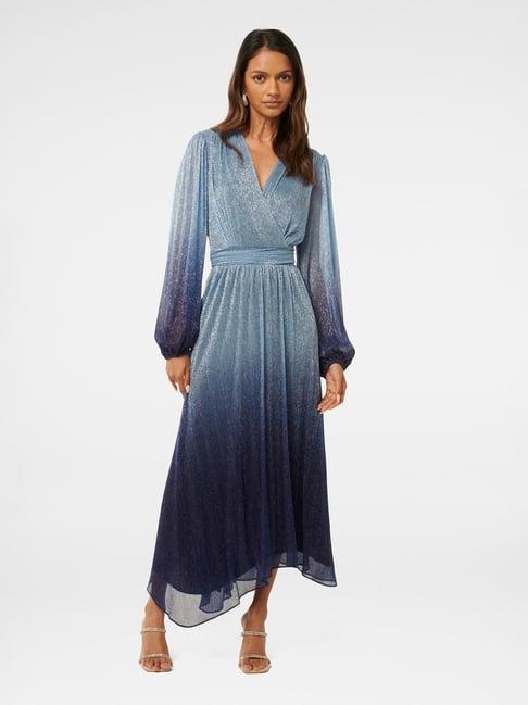 forever new gisele petite ombre plisse maxi dress