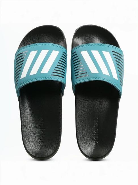 adidas men's contaro ms turquoise slides