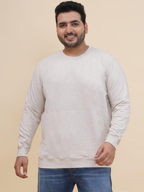 john pride beige regular fit sweatshirt