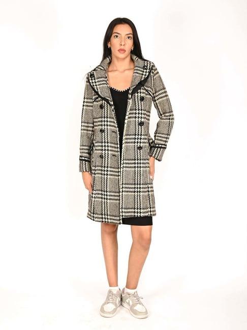 odette grey chequered jacket