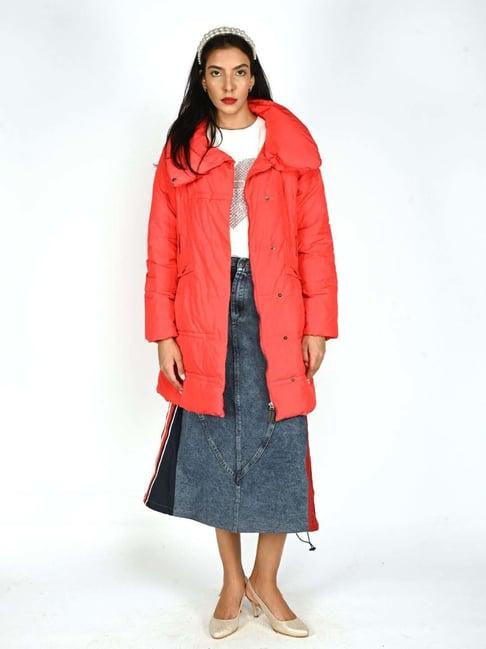 odette red padded jacket