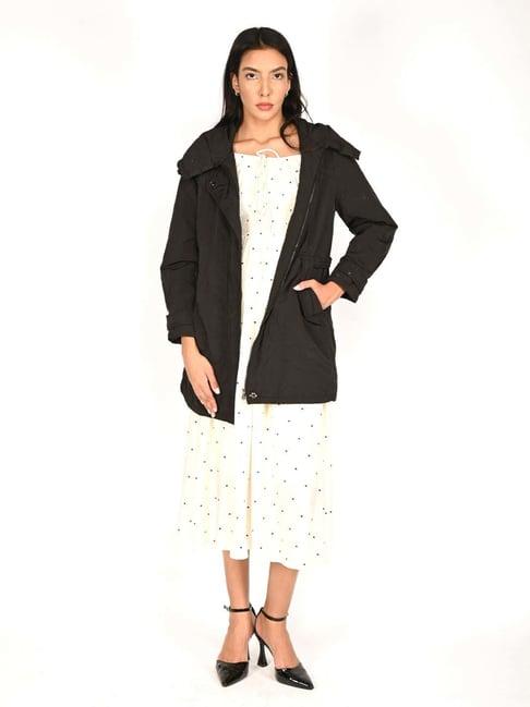 odette black regular fit jacket