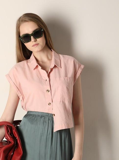 vero moda silver pink shirt