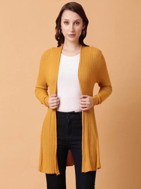 showoff mustard self design shrug