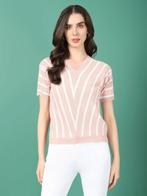 showoff peach printed top