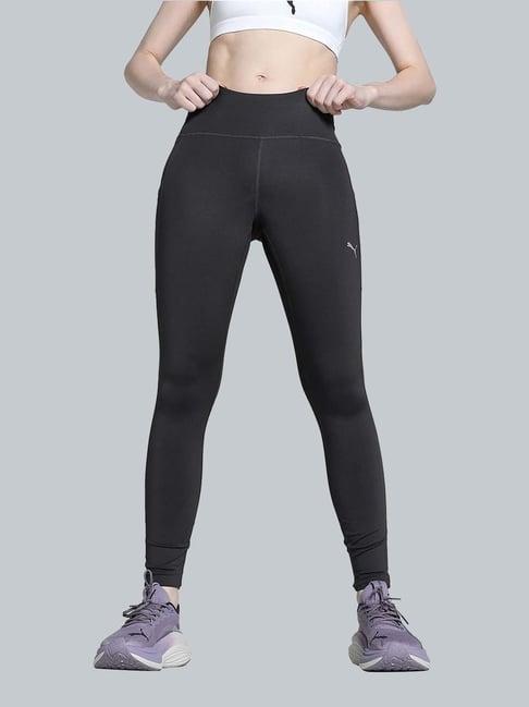 puma grey mid rise sports tights