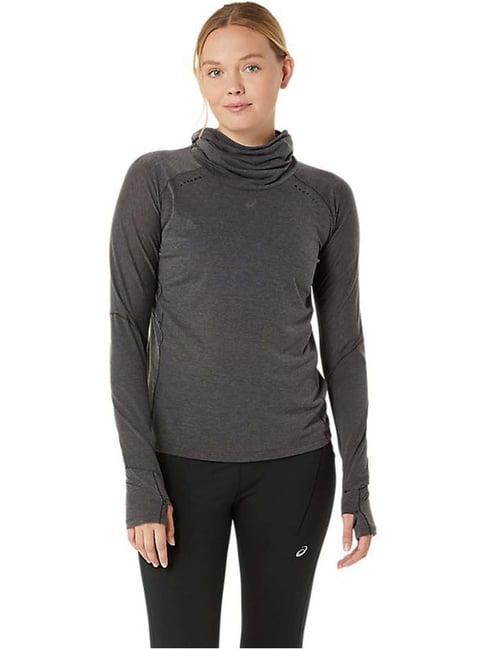 asics black plain sweatshirt