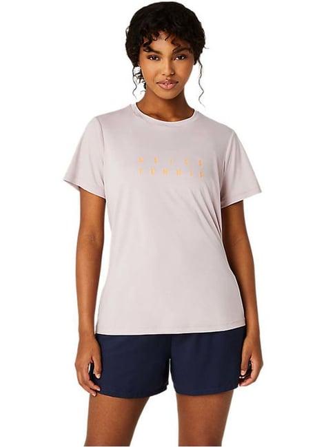 asics pink plain sports t-shirt