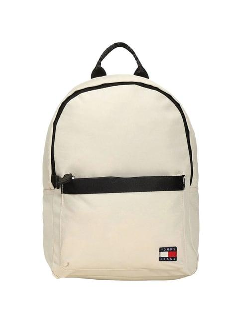 tommy hilfiger beige essential backpack