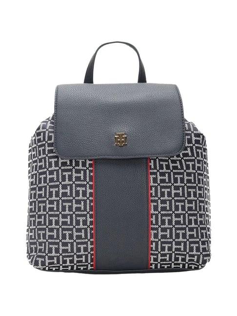 tommy hilfiger navy chloe ii logo backpack