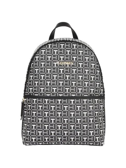 tommy hilfiger black chelsea ii logo backpack