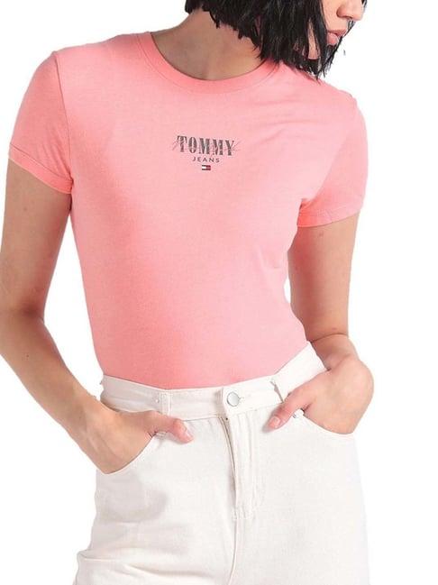 tommy hilfiger tickled pink logo slim fit t-shirt