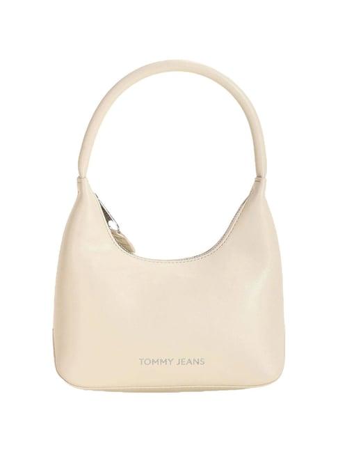 tommy hilfiger beige essential hobo bag