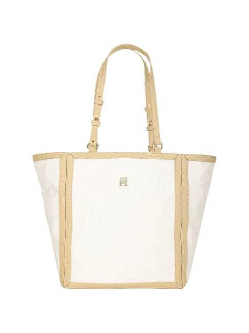 tommy hilfiger beige essential tote