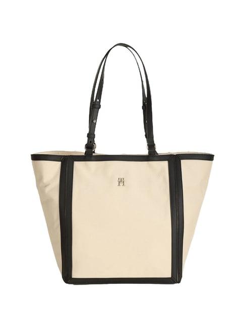 tommy hilfiger beige essential tote