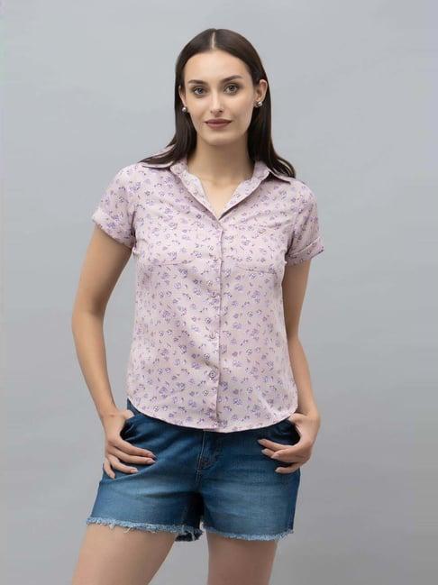 purys pink printed shirt