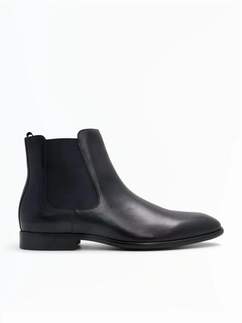 aldo men's black chelsea boots