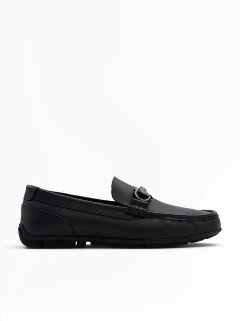 aldo men's black casual loafers