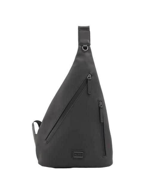 aldo black solid medium cross body bag