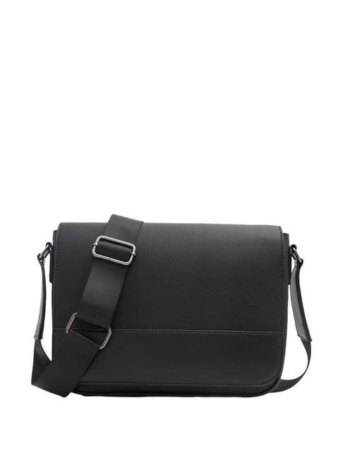 aldo black solid medium cross body bag