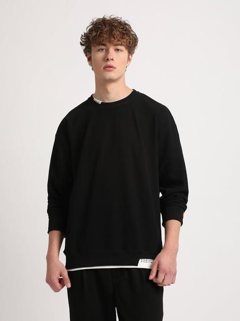 the bear house black relaxed fit self pattern t-shirt