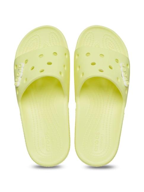 crocs men's classic sulphur slides