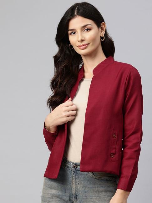 cottinfab maroon jacket