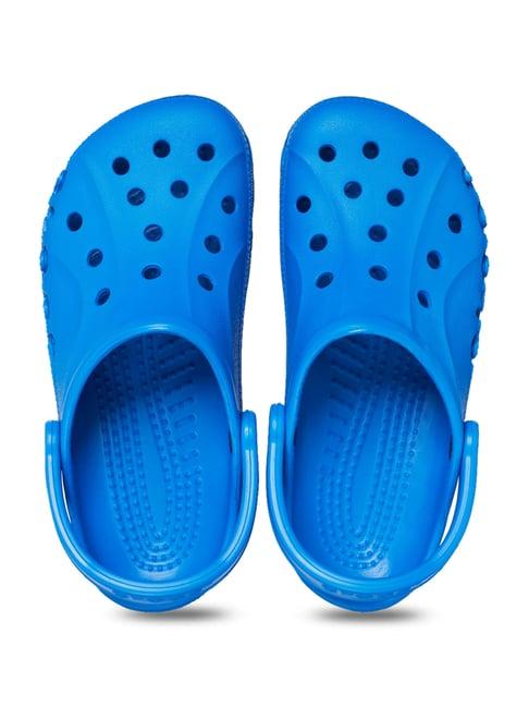 crocs men's baya blue back strap clogs