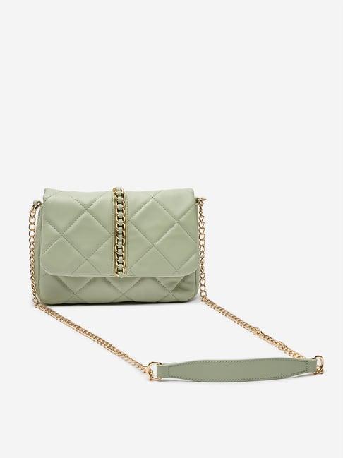 lov by westside sage quilted gold-chained sling bag