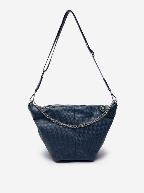 lov by westside navy textured sling bag