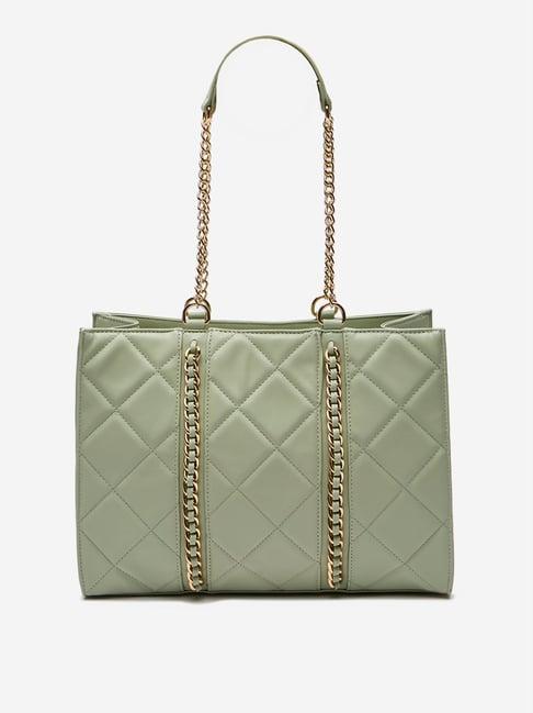 lov by westside sage quilted gold-chained hand bag