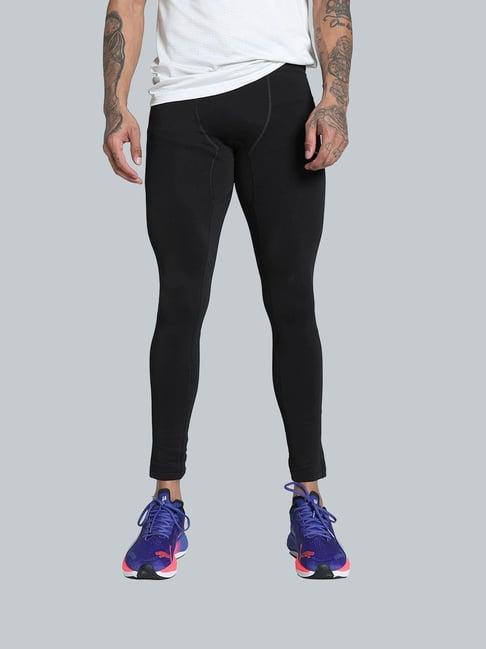 puma black regular fit sports tights